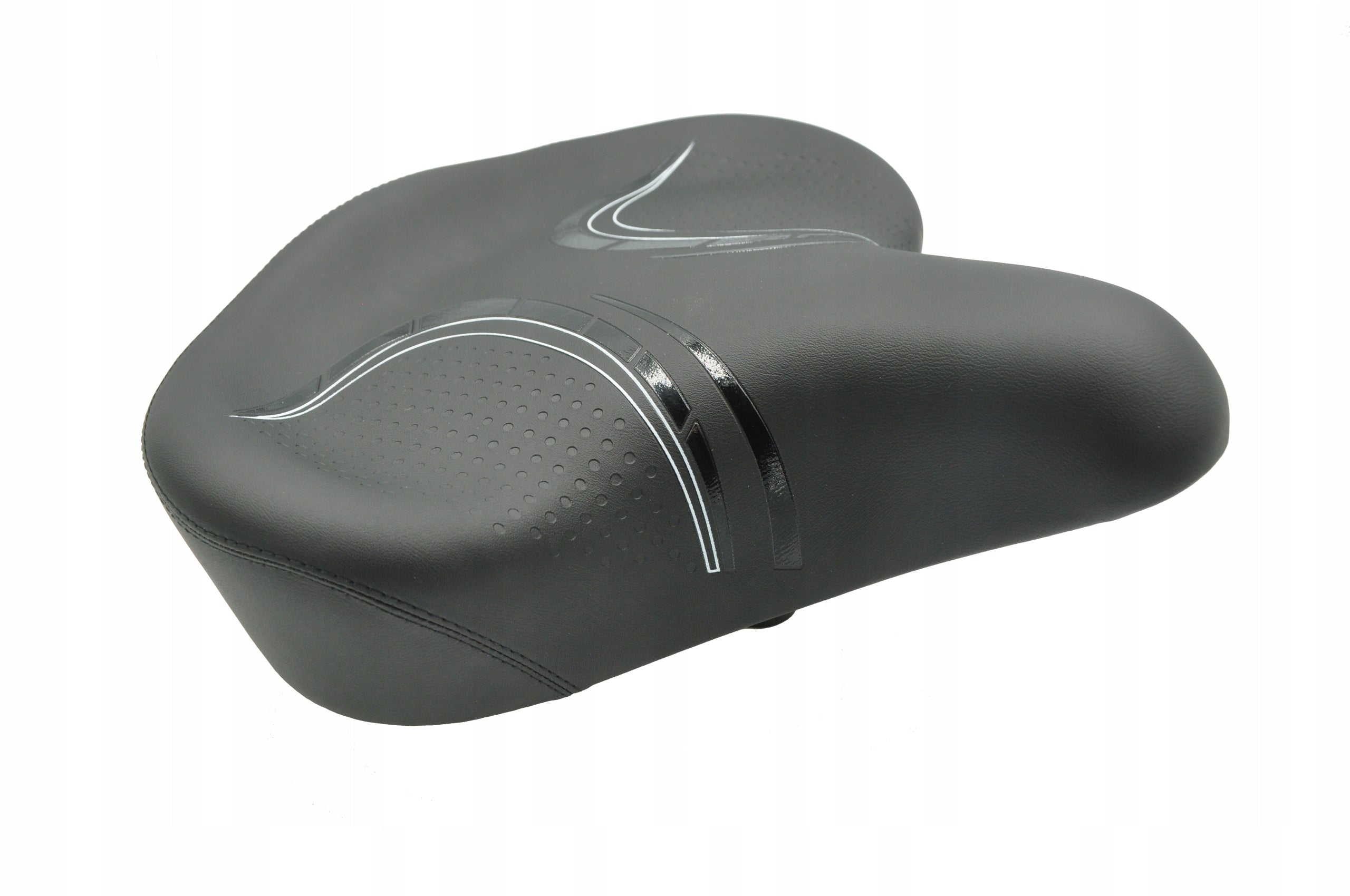 Bicycle saddle wide comfortable HSD-AZ-6002 325x310 mm Color black