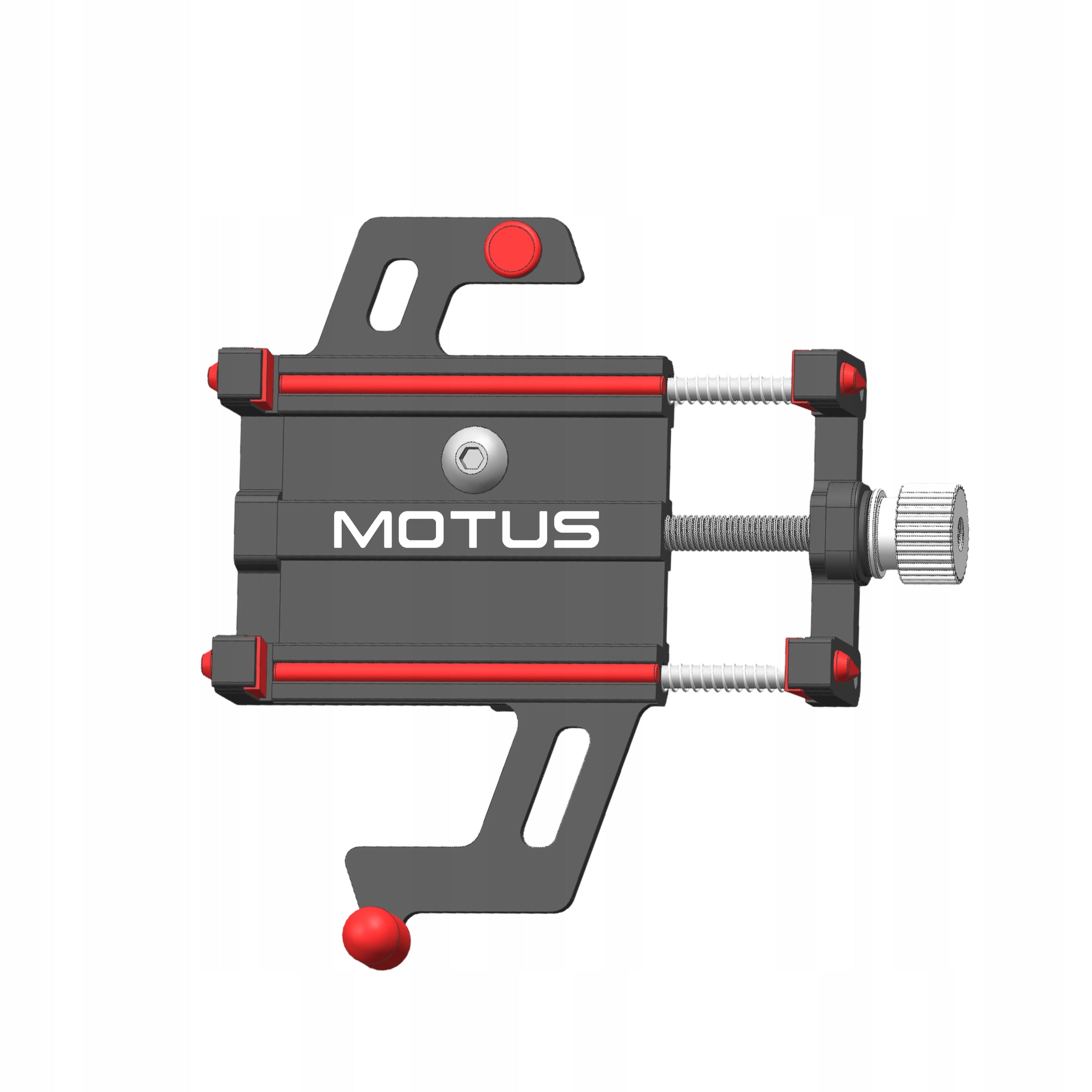 Bicycle scooter holder motor universal phone holder handlebars Model Uchwyt na telefon PRO MOTUS RED