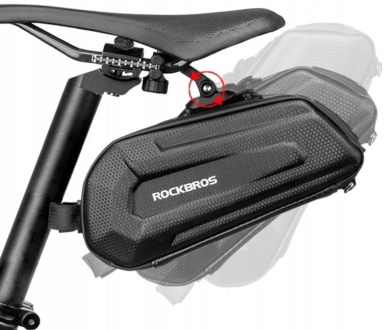 Bicycle seat bag ROCKBROS B69 Black Fastening zipper