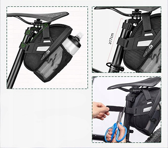 Bicycle seat pouch ROCKBROS C35 water bottle holder Color black