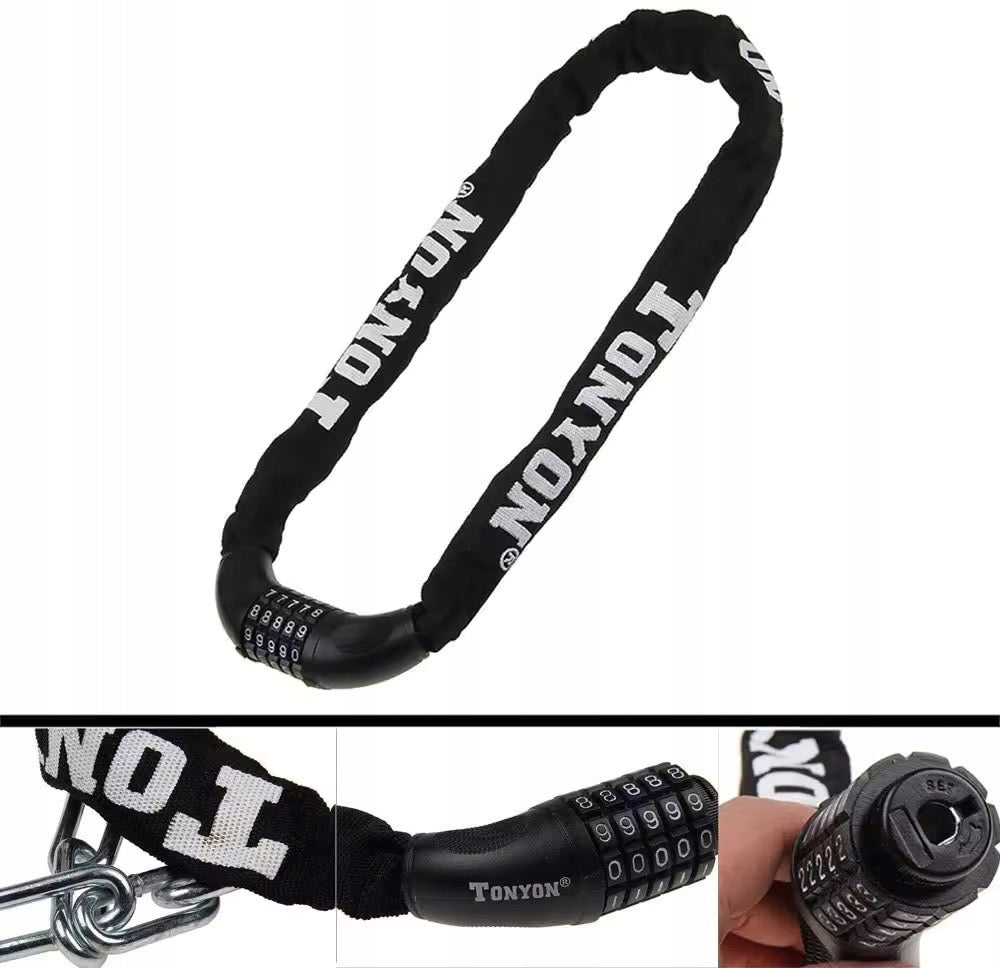Bicycle security chain TONYON 237206 Weight 750 g