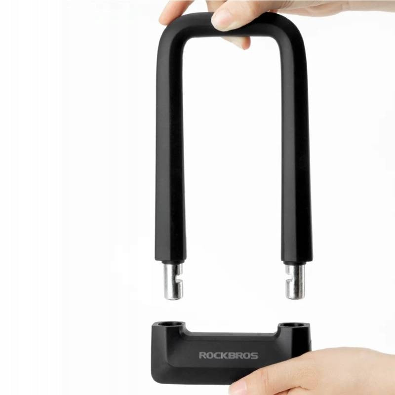 Bicycle security key closure, U-LOCK ROCKBROS RKS626-GR grey Kind U-lock