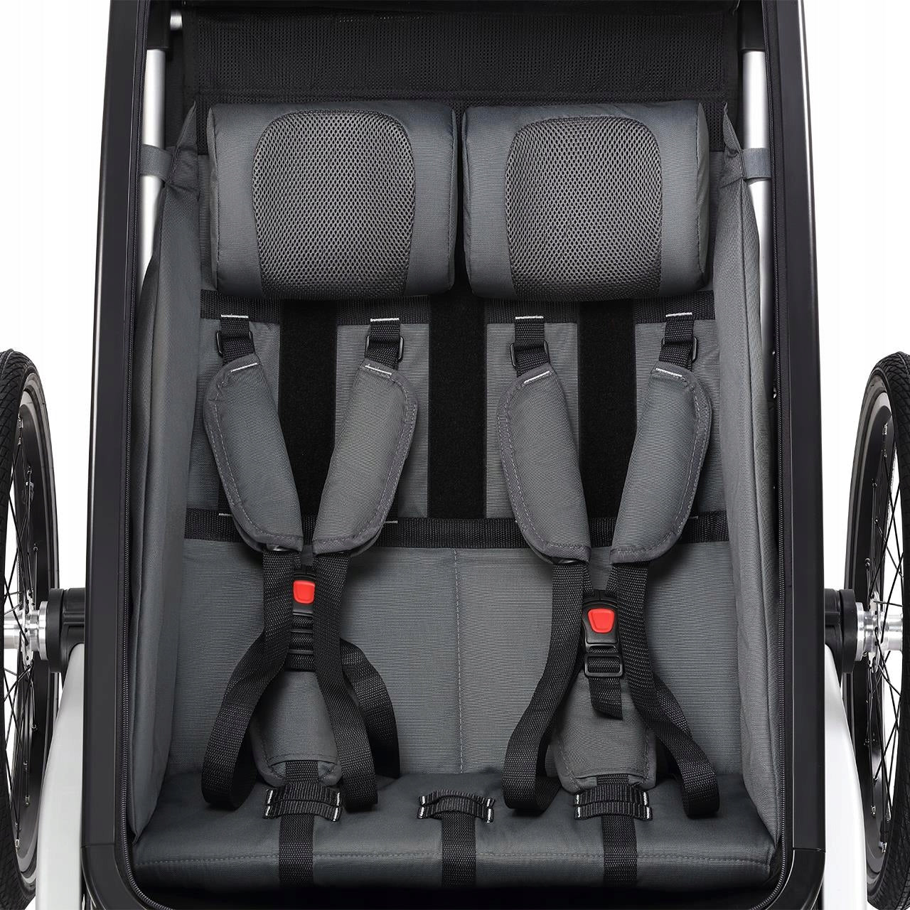 Bicycle trailer FUXTEC Sportfux black double UV/rain For for kids