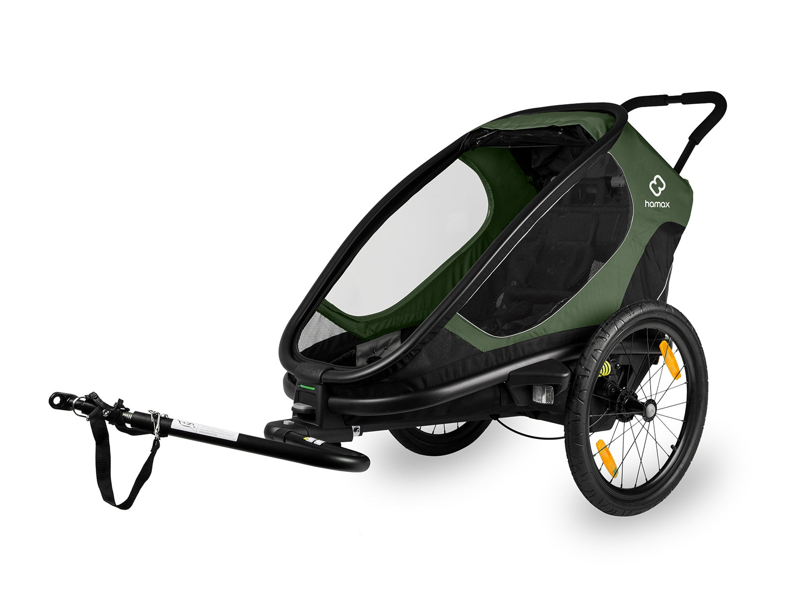 Bicycle trailer Hamax Outback One green Packaging status original
