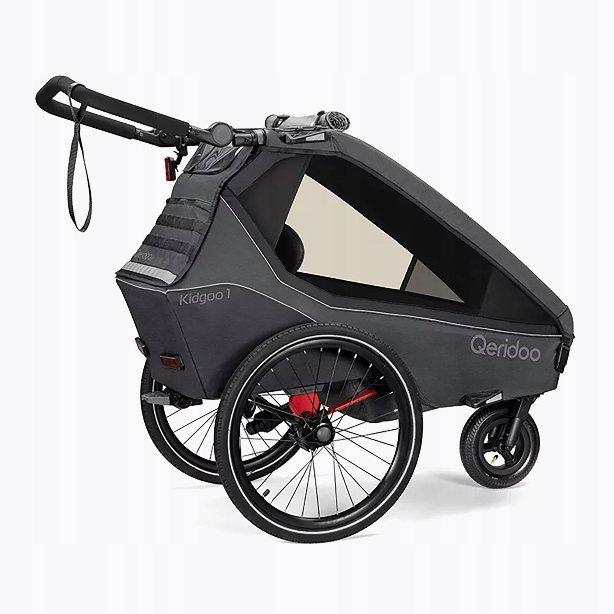 Bicycle trailer Qeridoo Kidgoo 1 dark steel grey OS For for kids