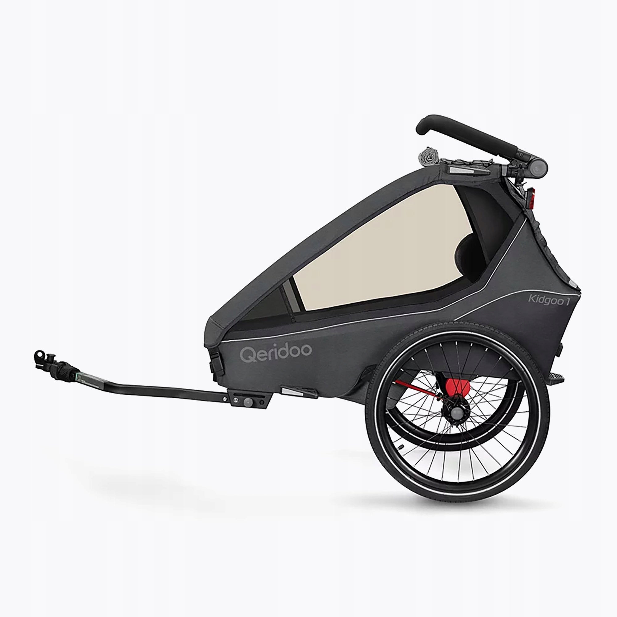 Bicycle trailer Qeridoo Kidgoo 1 dark steel grey OS Manufacturer code Q-KDG1-23-SG