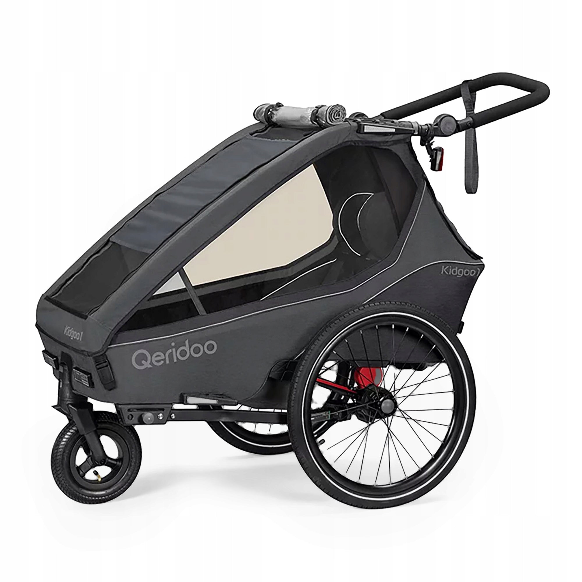 Bicycle trailer Qeridoo Kidgoo 1 dark steel grey OS