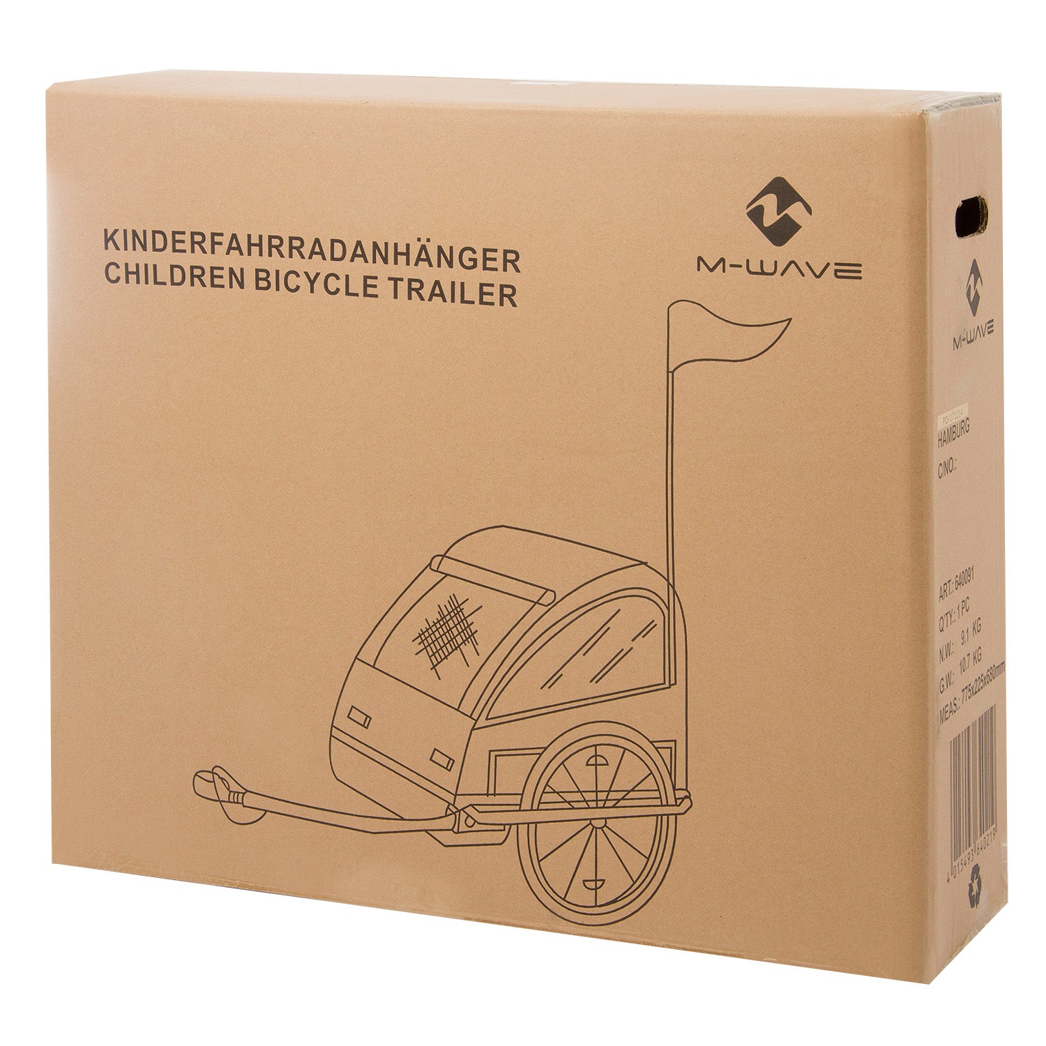 Bicycle trailer for children M-Wave EAN (GTIN) 4015493640219