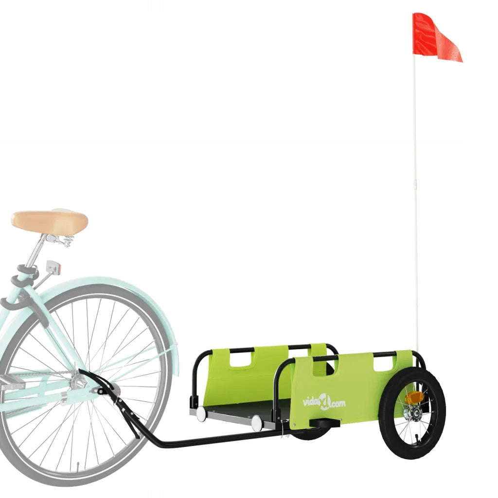 Bicycle trailer green 122 x 53 x 33 cm, Oxford fabric, iron Brand no brand