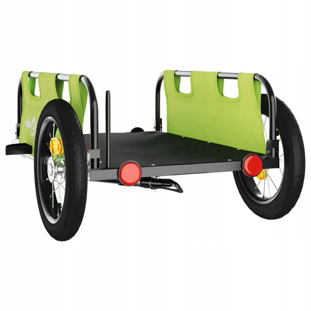 Bicycle trailer green 122 x 53 x 33 cm, Oxford fabric, iron Maximum load 8 kg
