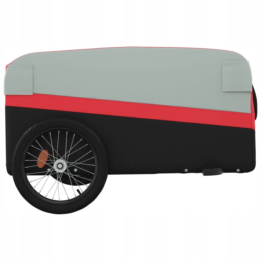 Bicycle trailer iron 137x69x59 cm black-red, load capacity 45 kg Maximum load 2 kg