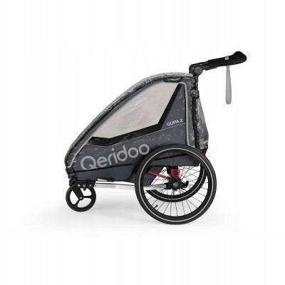 Bicycle trailer rain cover Qeridoo Qupa Sportrex 2 Color transparent