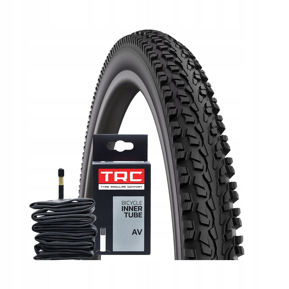 Bicycle tyre 26 inches MITAS RUBENA 26x1.90 50-559 + inner tube AV48 TRC SET