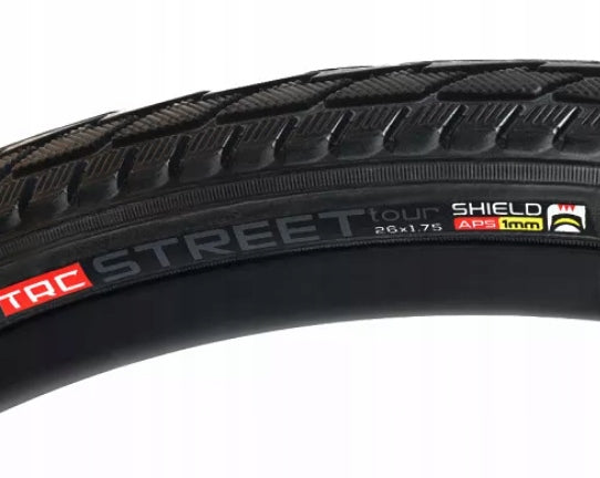 Bicycle tyre 26 x 1.75 STREET TOUR TRC ANTI-PUNCTURE 06665 Brand TRC