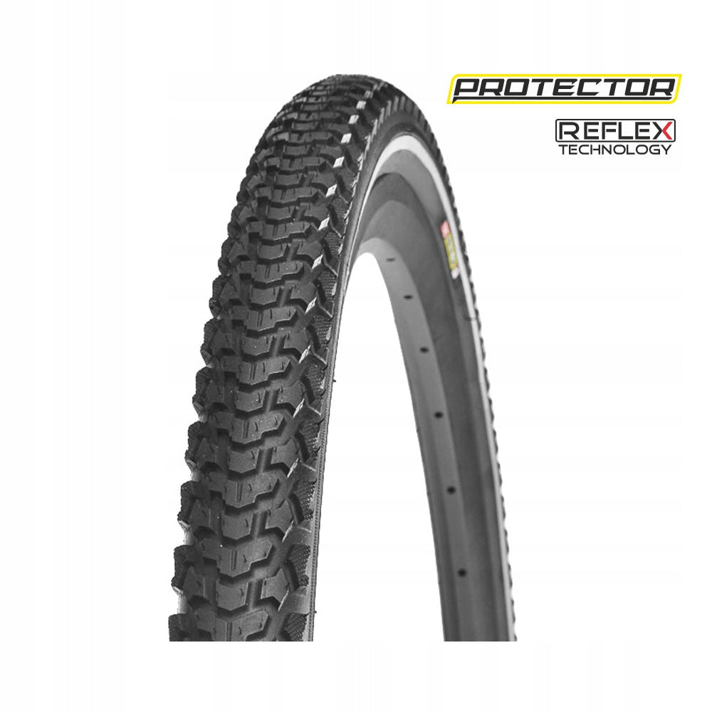 Bicycle tyre 28" TRC 700x38C 40-622 ANTI-PUNCTURE with reflective strip Manufacturer code HY-128 + APS 3mm