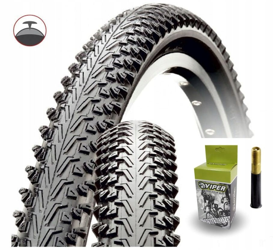 Bicycle tyre VIPER 26x1,95 anti-puncture + inner tube AV MTB SZUTER