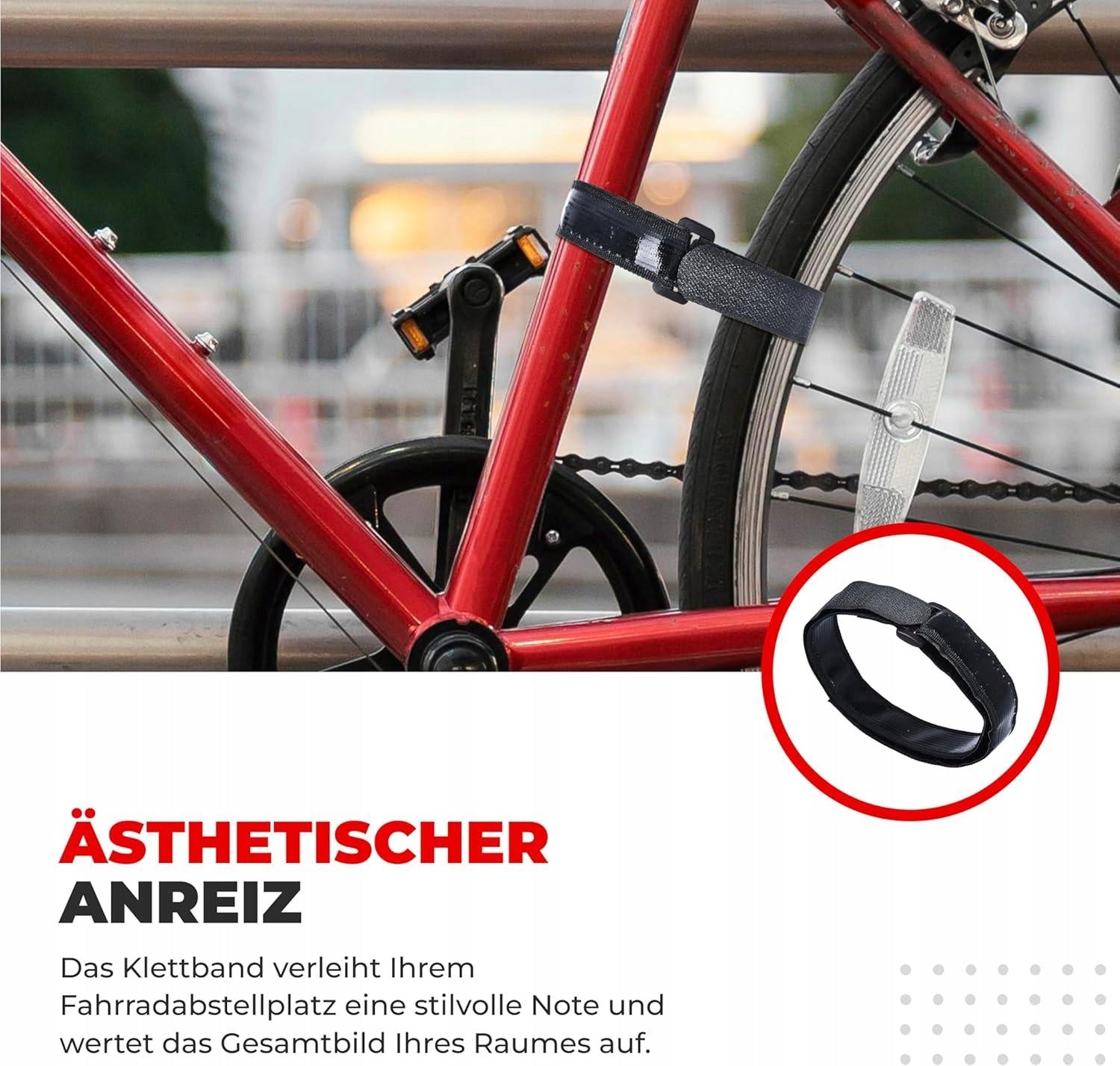 Bicycle wheel attachment strap for luggage frame Velcro multifunctional on akcesoria Manufacturer code 00578