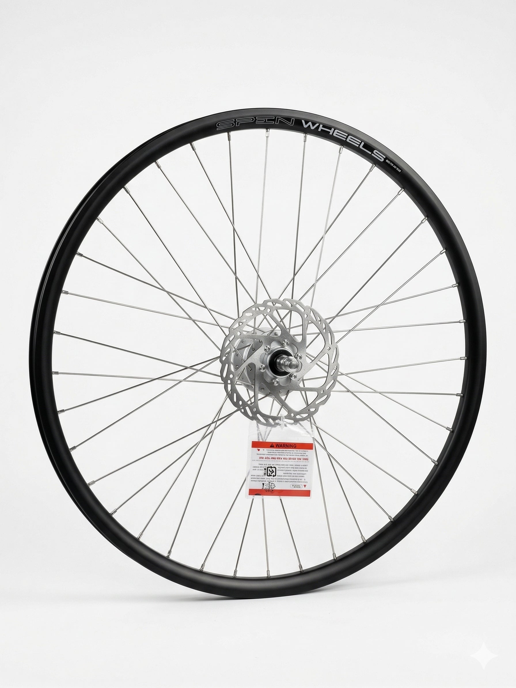 Bicycle wheel front 28 inches Shimano generator under disc Black + Shield 160 Packaging status original