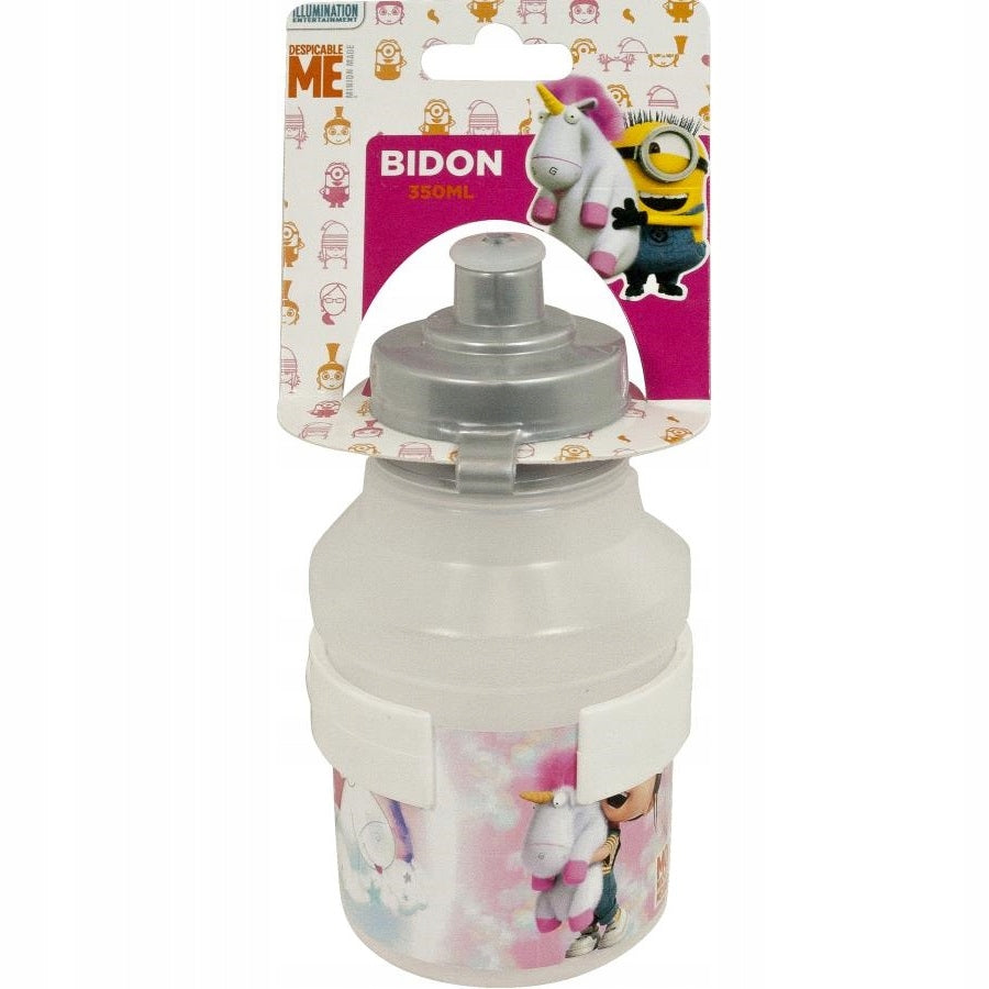 Trinker mit Halter Insportline Minions Fluffy, 350 ml, weiß 