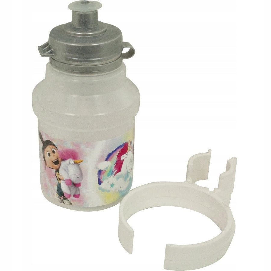 Trinker mit Halter Insportline Minions Fluffy, 350 ml, weiß 