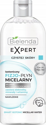 Isotonische Physio-Mizellen-Feuchtigkeitsflüssigkeit Bielenda Expert Clean Skin, 400 ml 