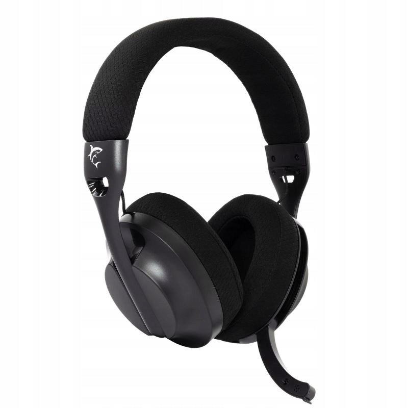 Biely Žralok herný bezdrôtový headset FALCON, pre PC, PS4/PS5, Xbox, Mac, č