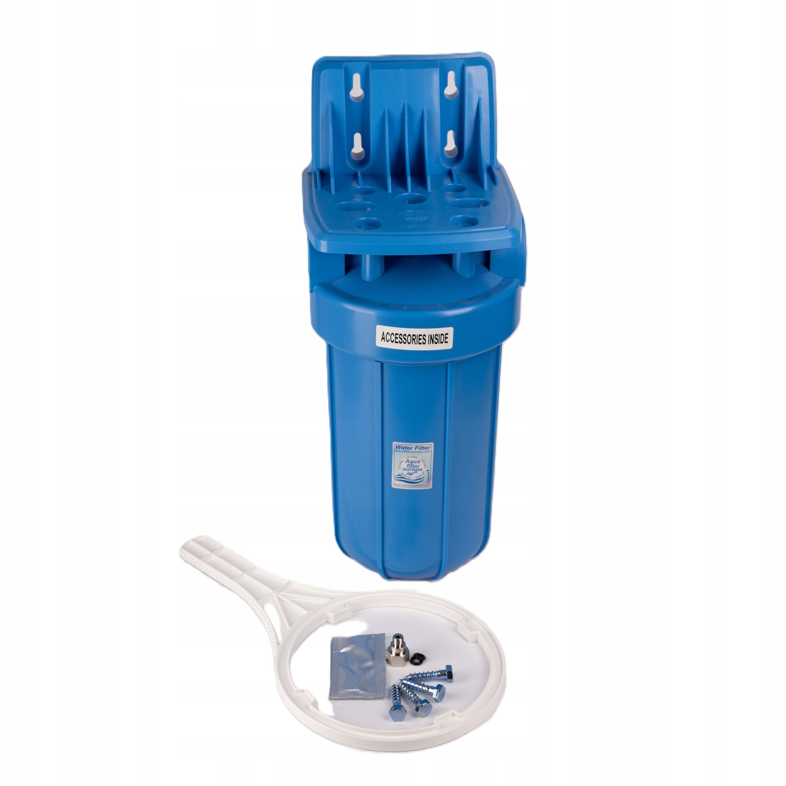 Big Blue Filter Body 10 Inch 1 Inch Set Aquafilter FH10B1-WB