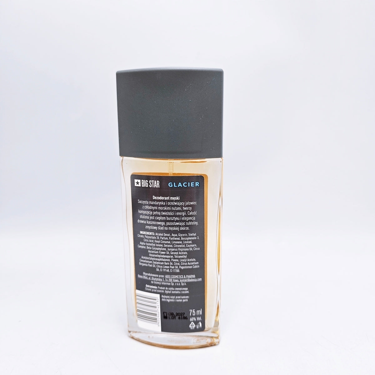Big Star Glacier Perfumed Deodorant Spray Perfume 75ml Packaging status original