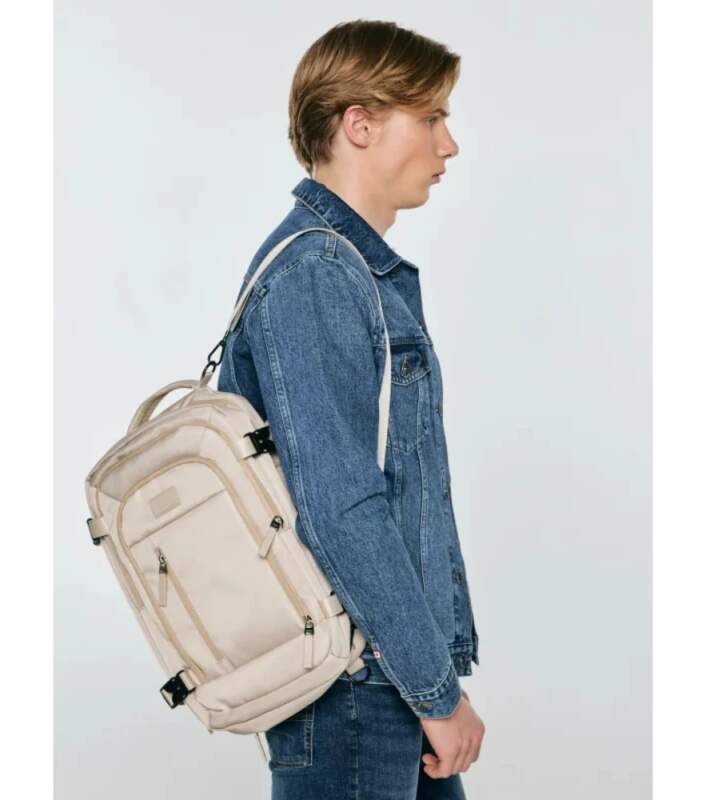 Big Star LEONARDO 103 cestovní batoh krémový 20l Gender unisex