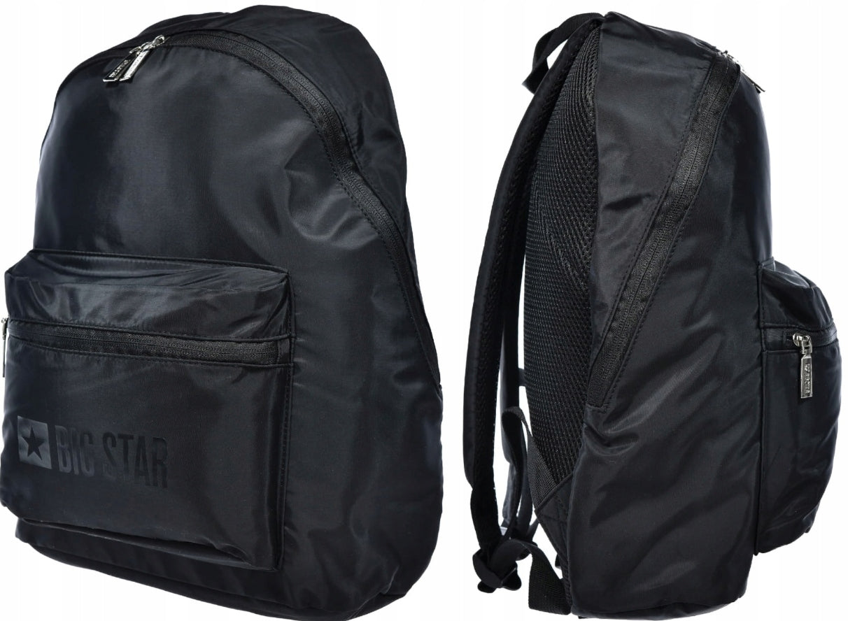 Big Star RR574119 unisex black backpack | polyester, A4, 41×29×12 cm Brand Big Star