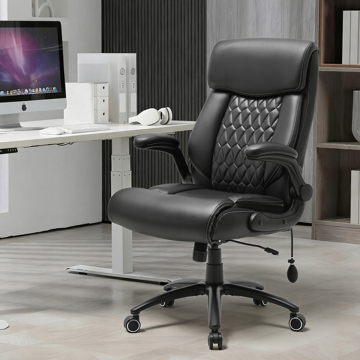 Big and Tall Office Chair Heavy Duty Office Desk Chair Padded Flip-Up Arms EAN (GTIN) 6942575825630