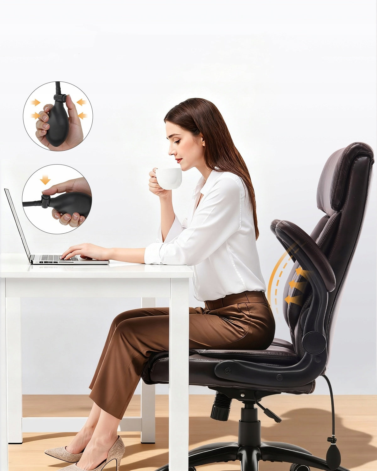 Big and Tall Office Chair Heavy Duty Office Desk Chair Padded Flip-Up Arms EAN (GTIN) 6942575825647