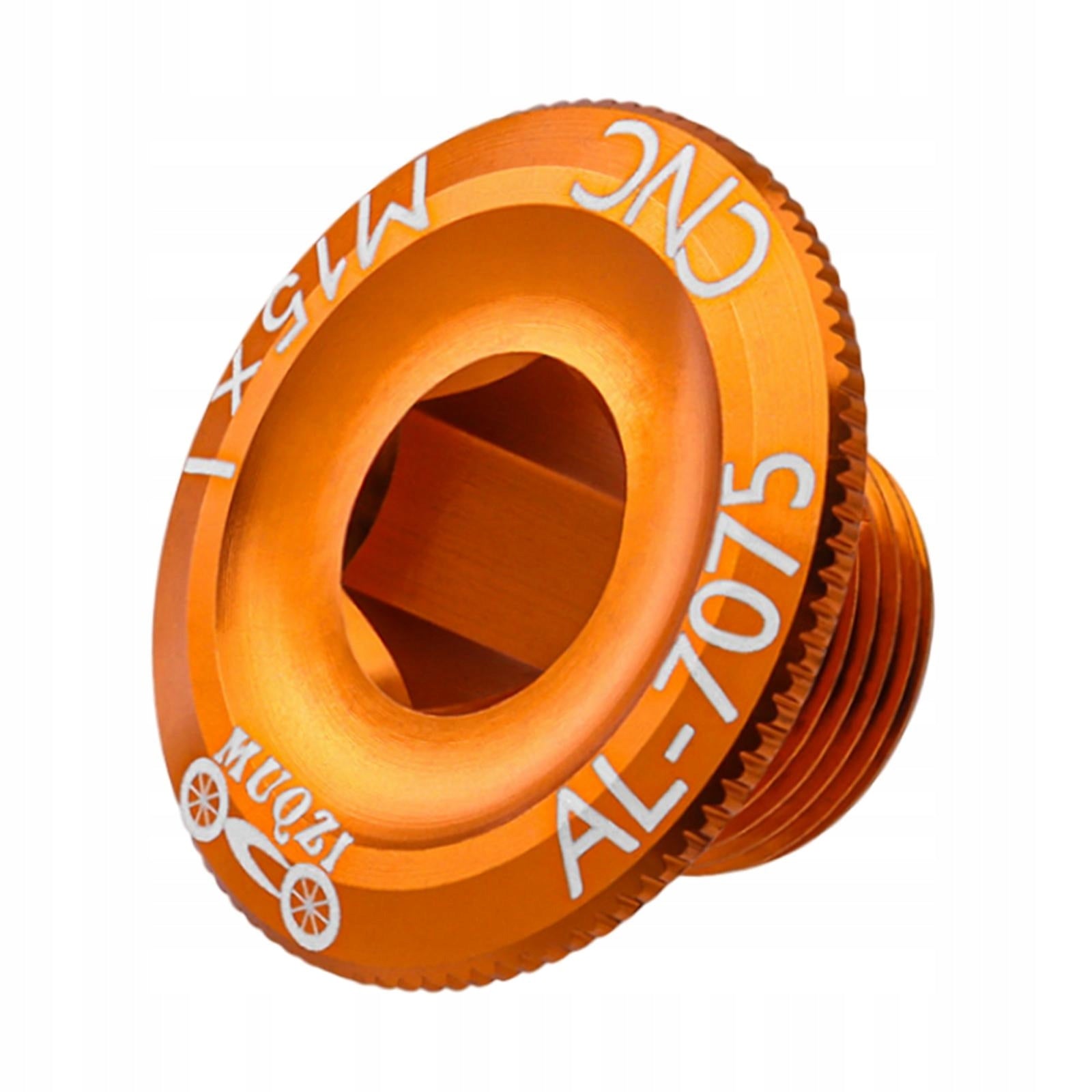 Bike Crankset Bolts Arm Metal Sturdy Crank Cover Chainwheel Screw Orange Brand no brand