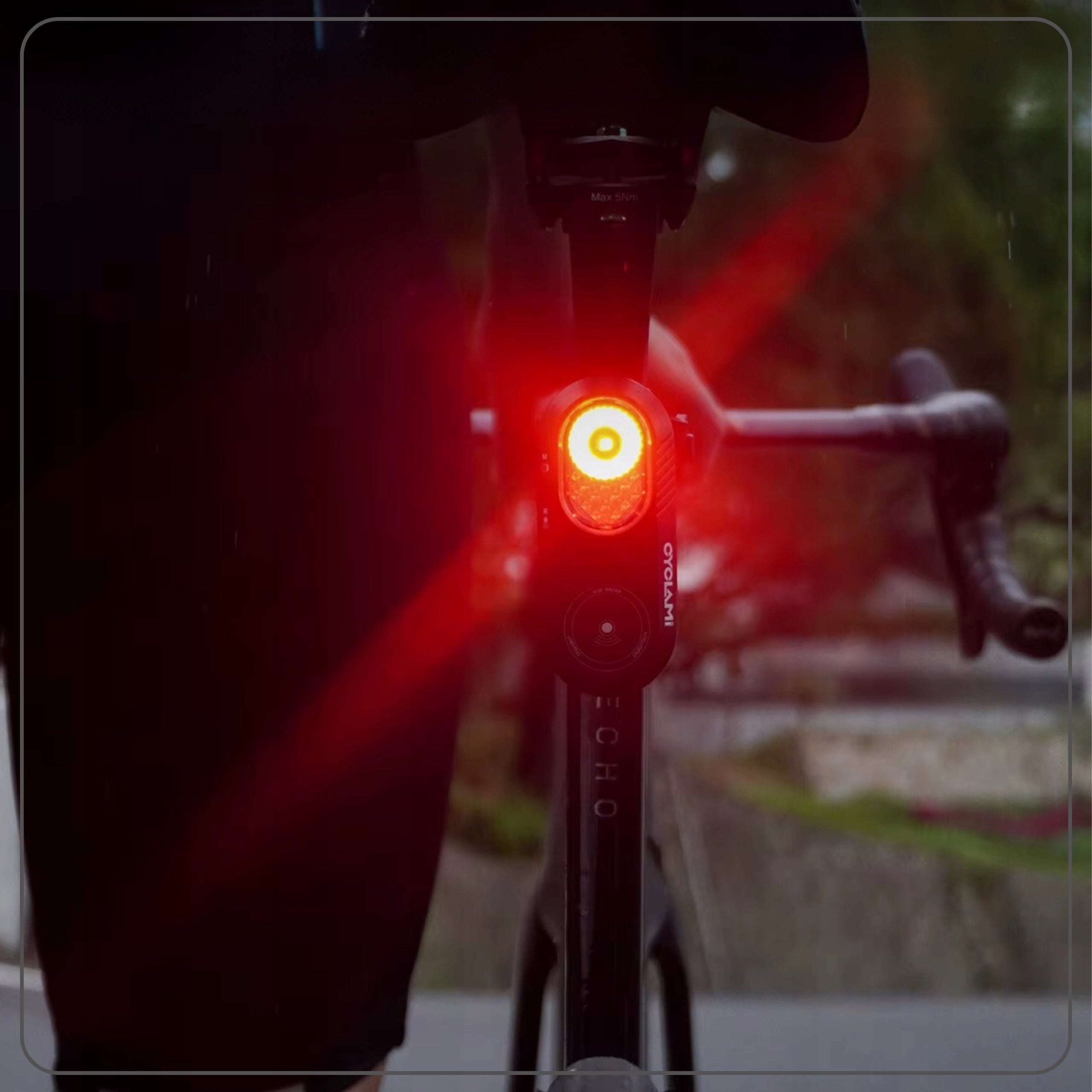Bike Light Radar Rearview Bike Bluetooth Counter Garmin Brand CYCLAMI