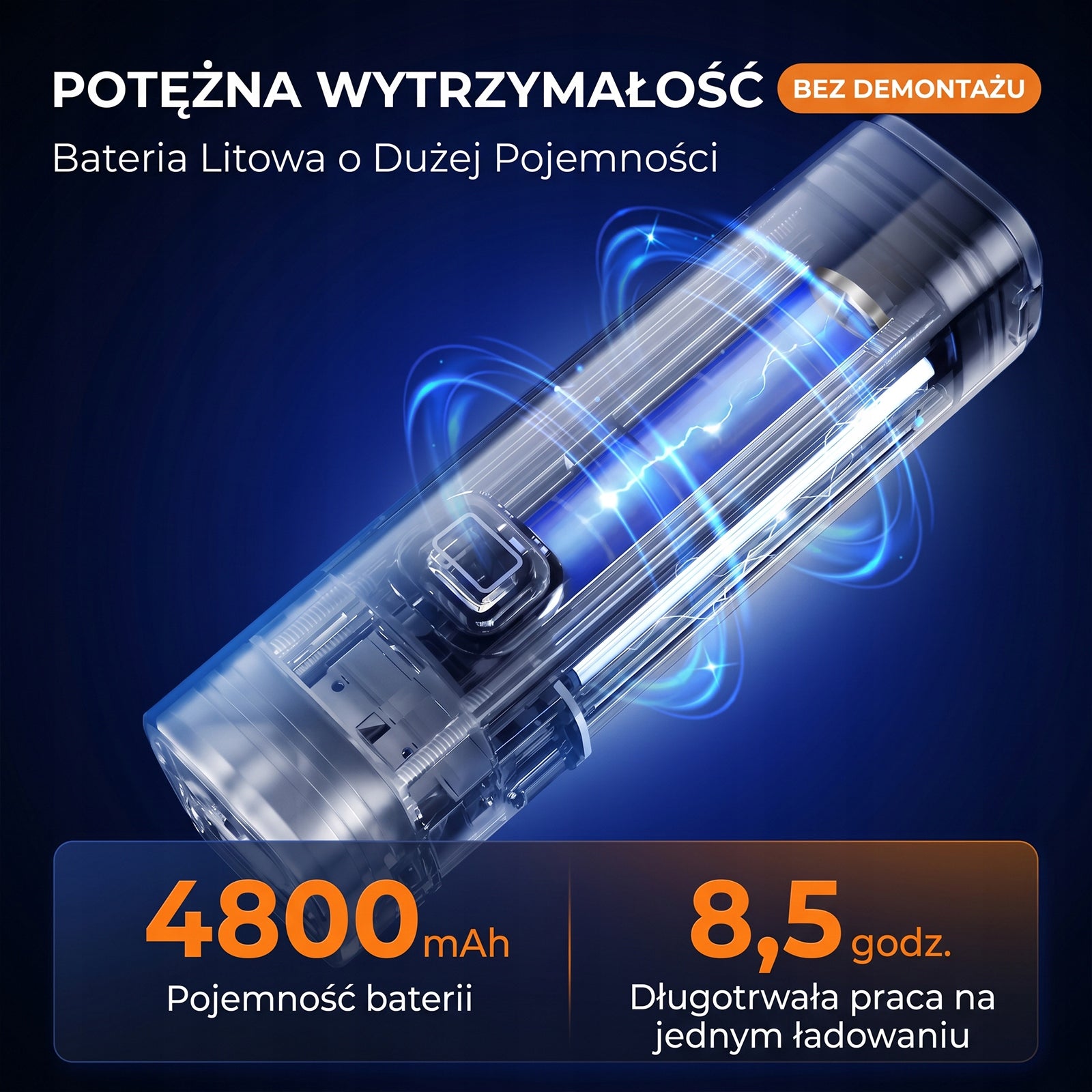 Bike Light Set Front Rear LED 1200 lm USB-C Rechargeable 4800mAh IP44 Model Nowy BL12 (wersja z soczewką) + tylna lampka BTL01