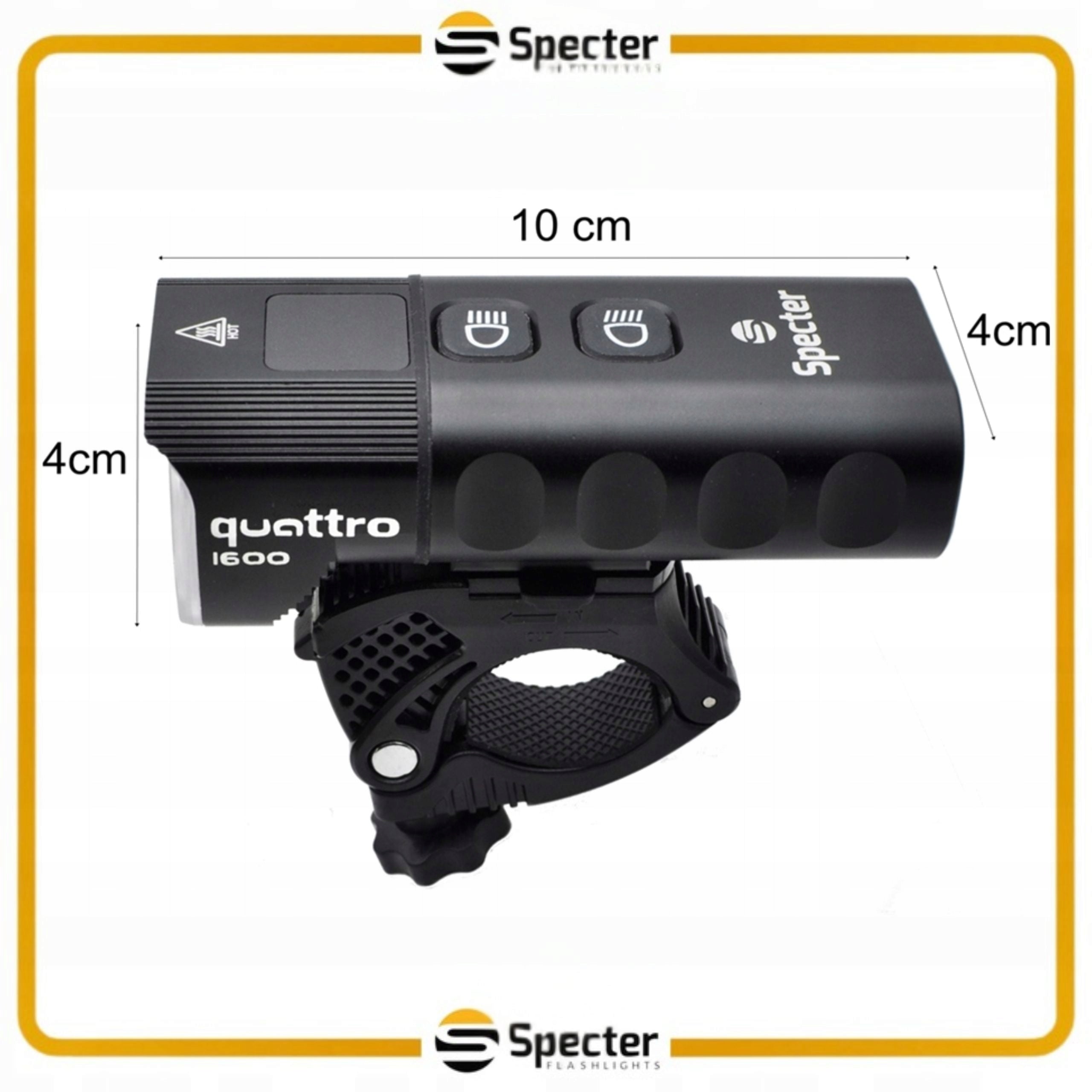 Bike Light Specter Quattro 1600Lm Usb Powerbank Rear Aqy Strong Set Manufacturer code Lampka Rowerowa Specter Quattro 1600Lm Usb