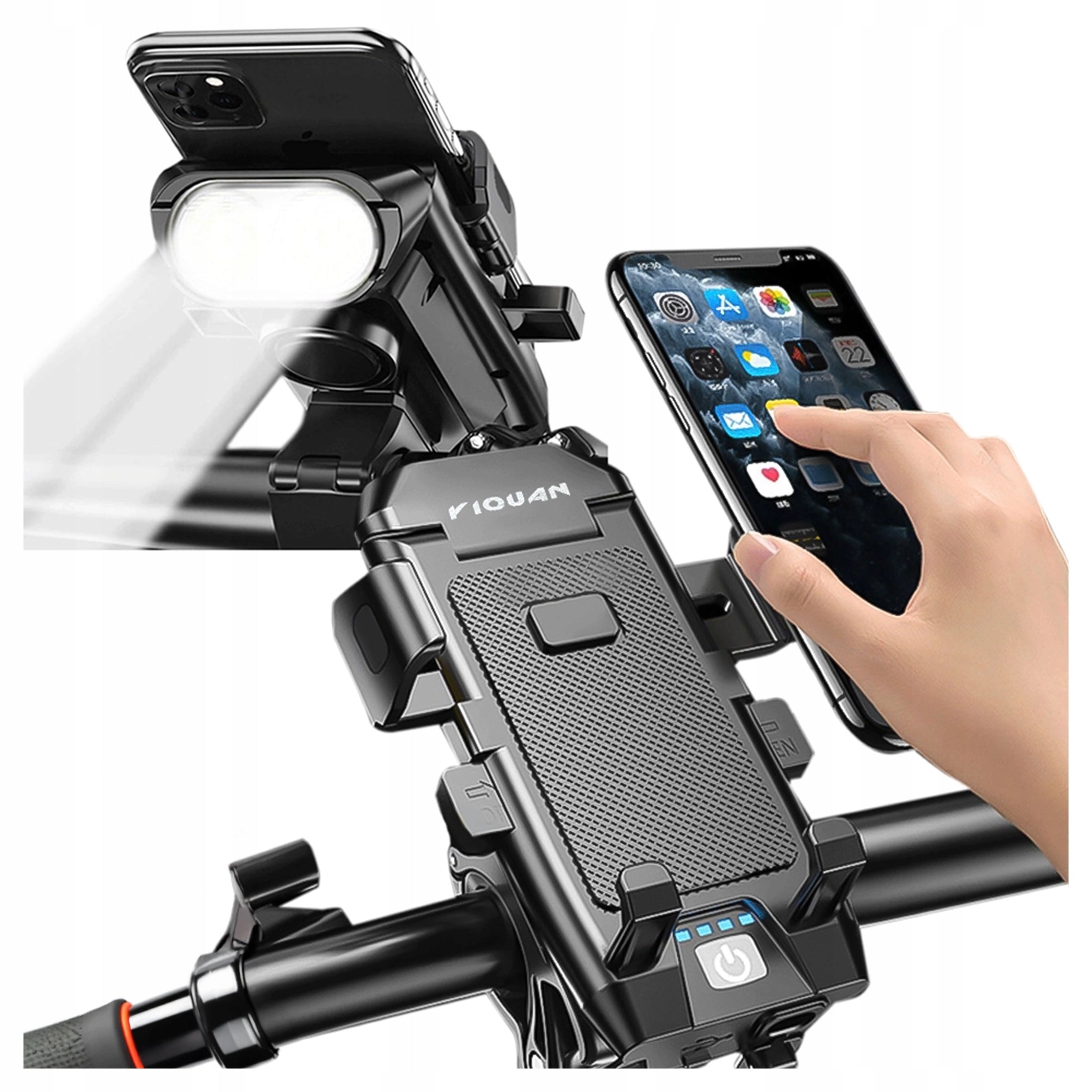 Bike Phone Holder 4in1 LED Light Bicycle Bell Powerbank 3000 Packaging status original