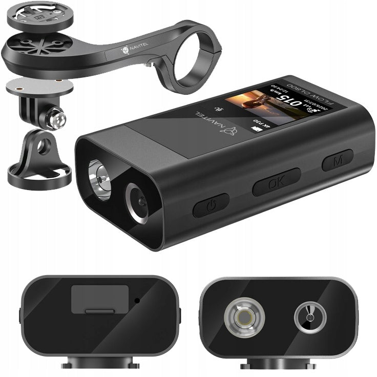 Bike Riding Recorder 4K HDR Navitel DL800 GPS Bike Lamp 430lm
