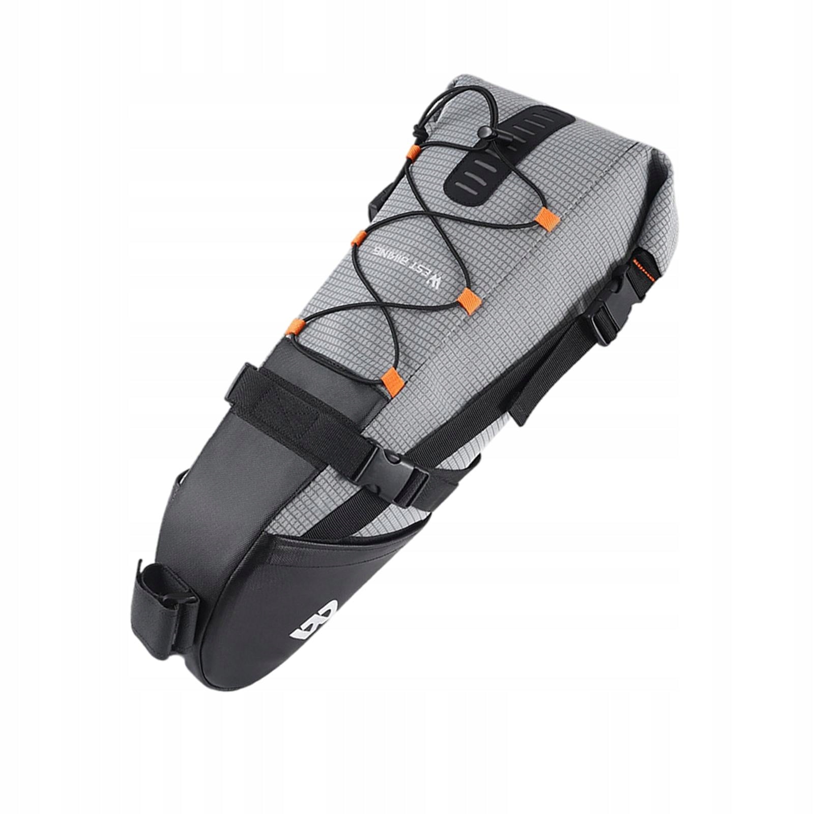 Bike Saddle Bag 10L Waterproof Bike Under Seat Bag, Strap on Seat Bag Large Manufacturer code 07654064295