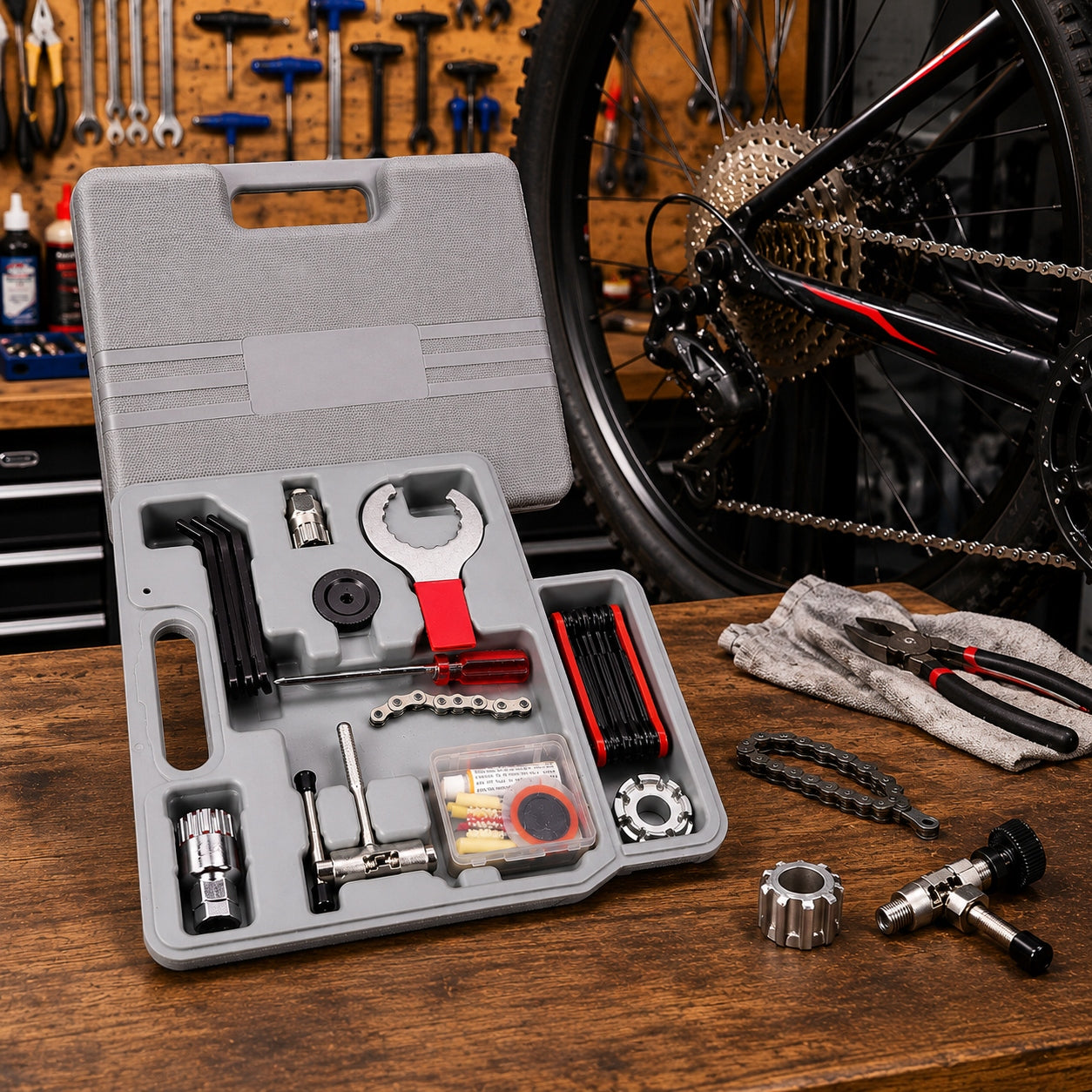 Bike Tool Set RW62 Bike Keys in Carrying Case Utensils Packaging status original