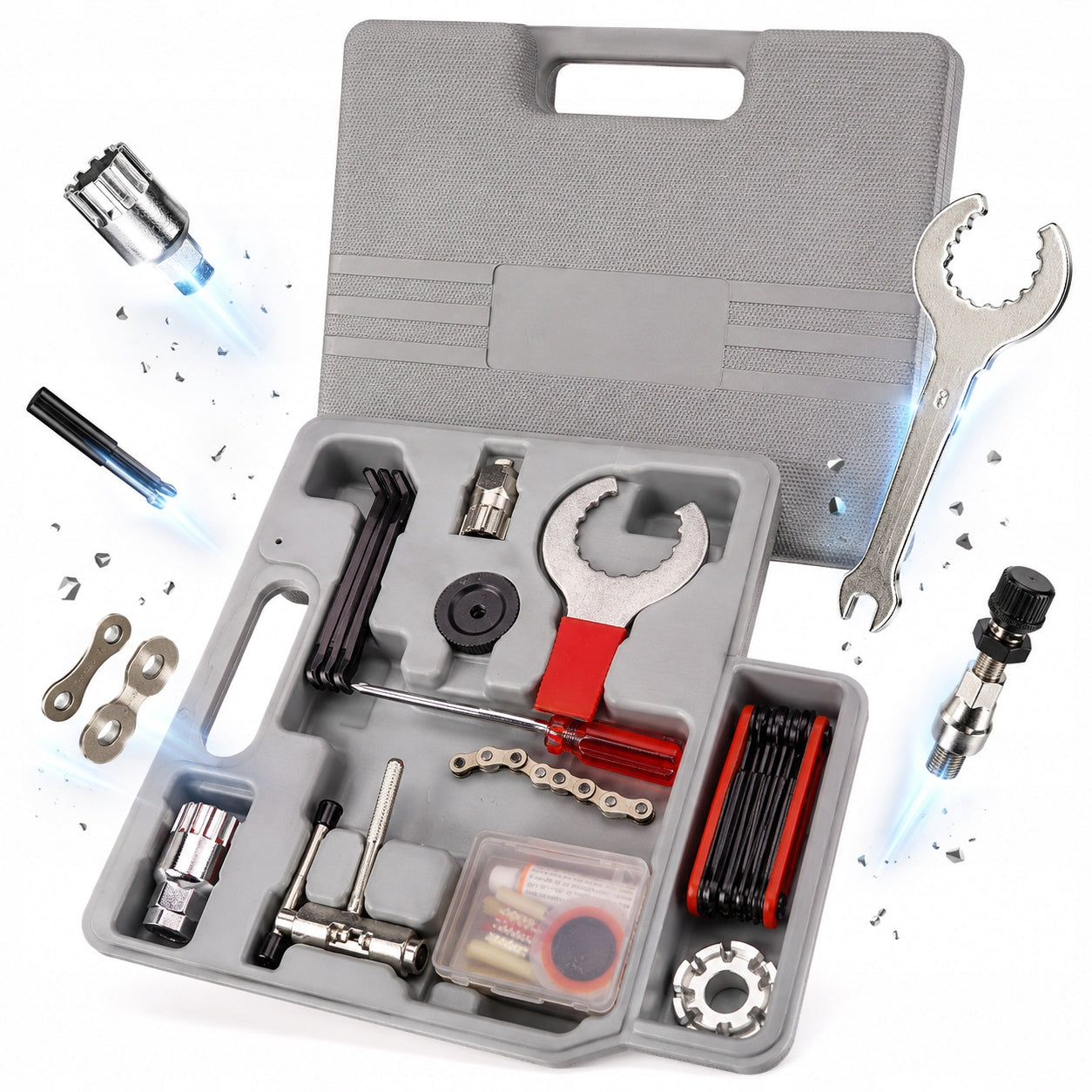 Bike Tool Set RW62 Bike Keys in Carrying Case Utensils
