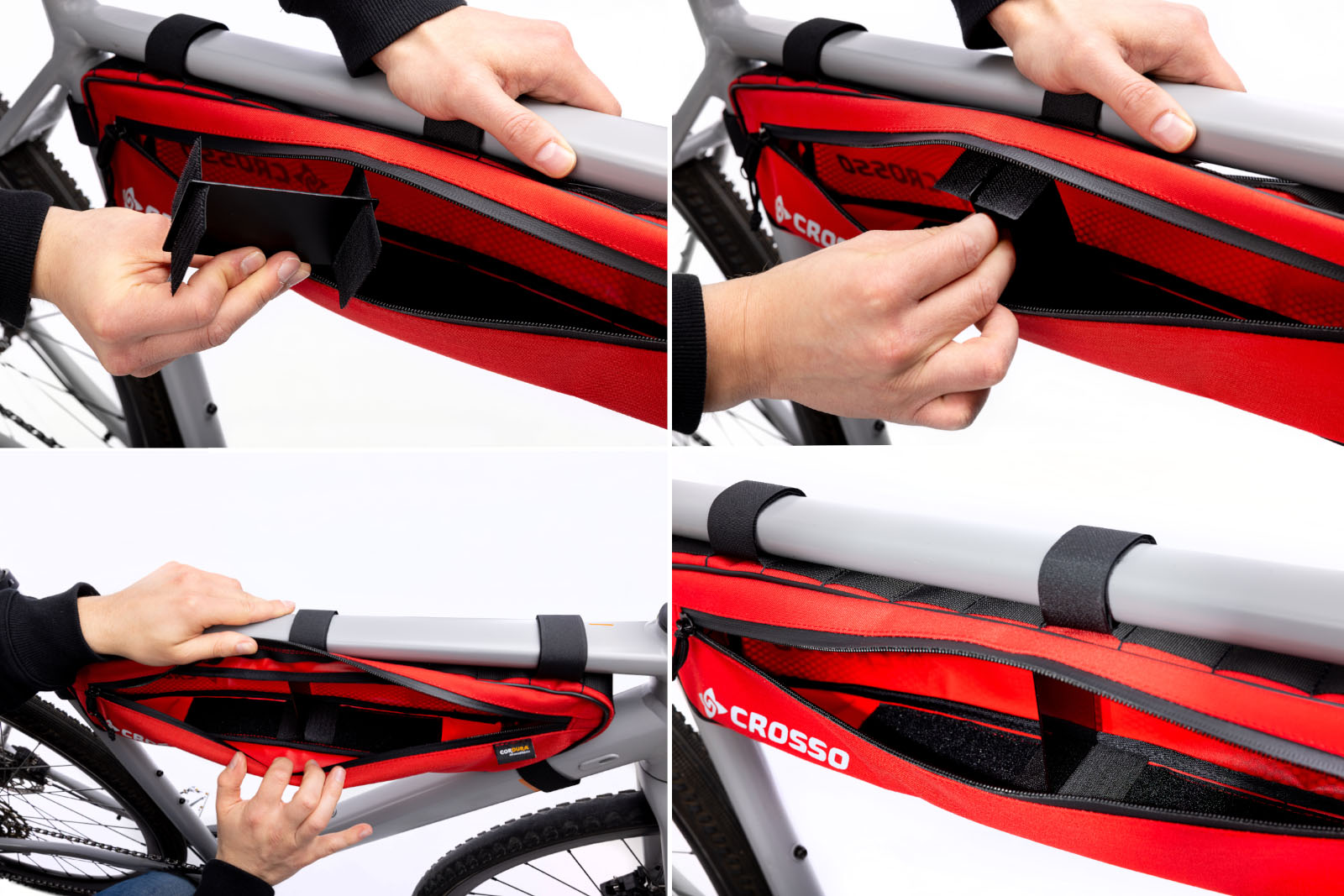Bike bag Crosso Zipper Plus / XL / black Manufacturer code CR.ZIP.Z.PXL.CZA