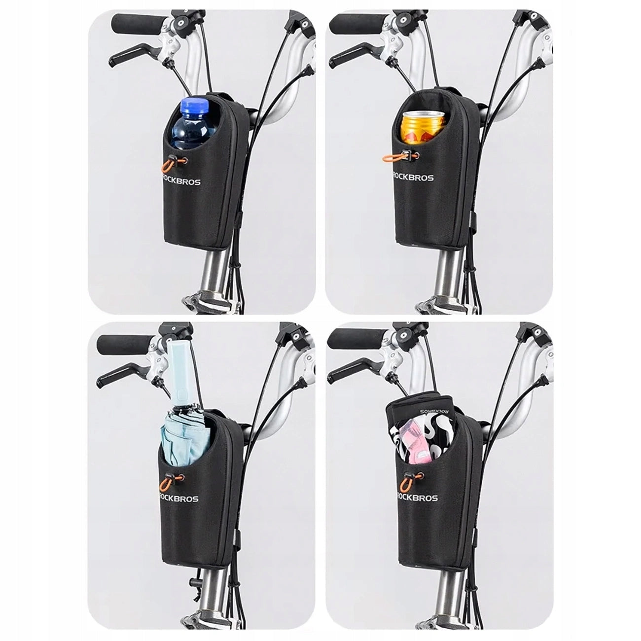 Bike bag Rockbros P002 for handlebar with scooters bicycles 1.5L Capacity 1.5 l