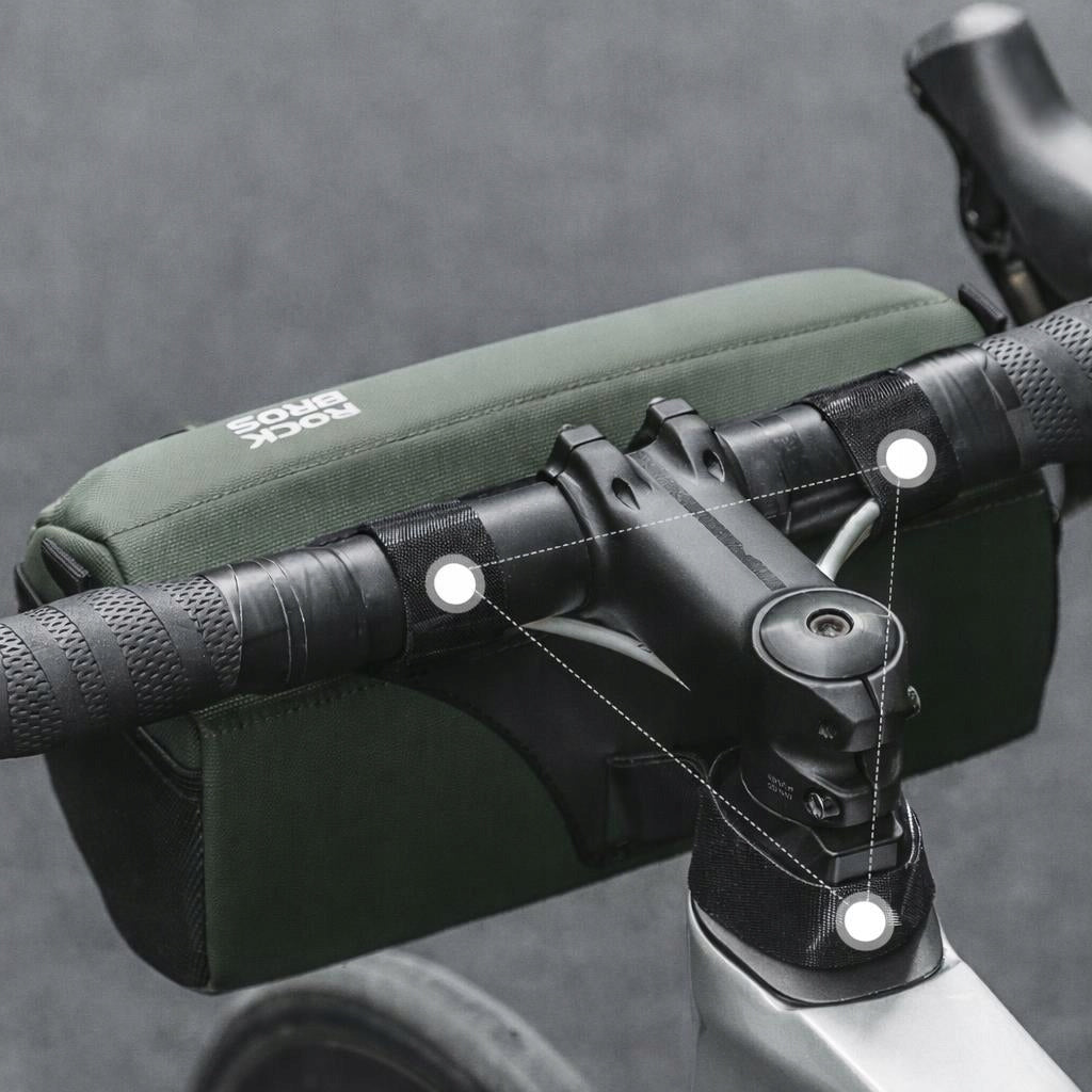 Bike handlebar bag pannier 2.2L with shoulder strap gravel MTB Brand Rockbros