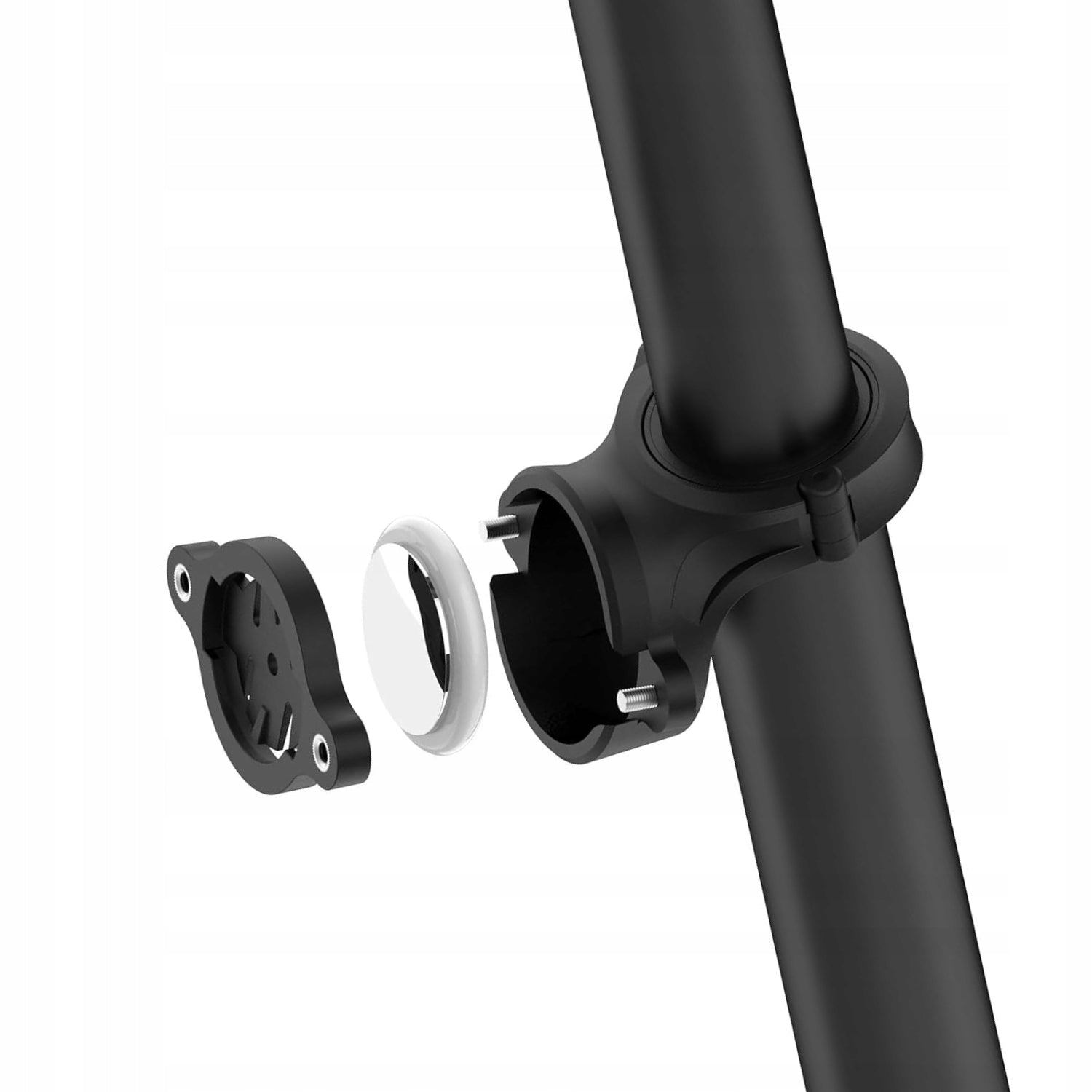 Bike holder for GARMIN Varia RTL 515 radar with space for Apple Airtag Brand TRIMARK