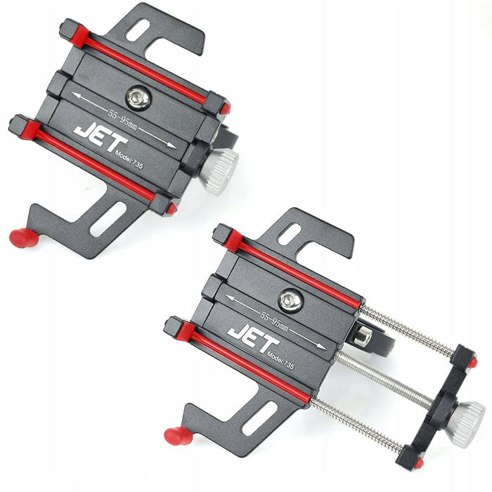 Bike holder for smartphone phone JET-735 55-95mm black-red Brand JET