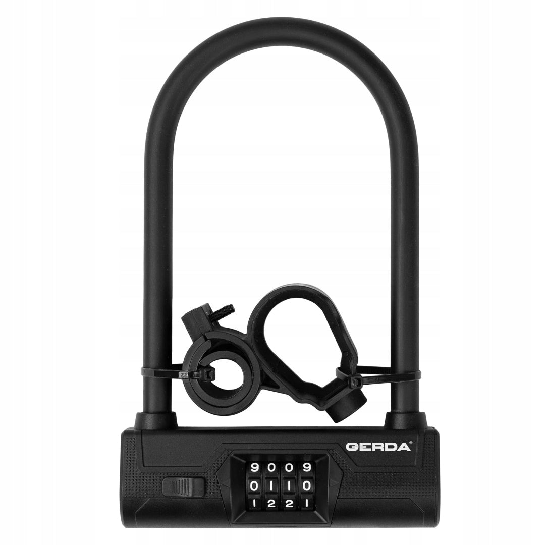 Bike horseshoe lock u-lock with code cipher GERDA ULTRA COMBO 245/153C