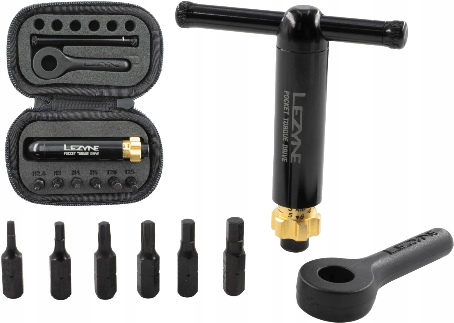 Bike key Lezyne Pocket Torque Drive black/gold