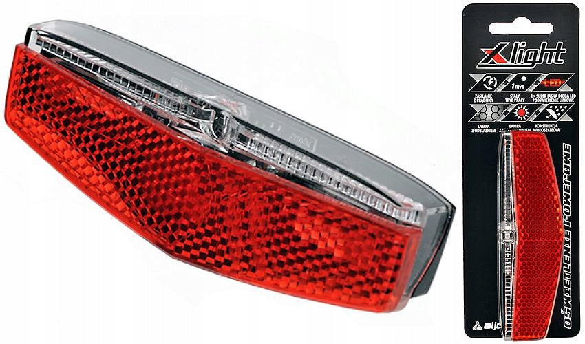 Bike light LED rack parking support dynamo generator rear