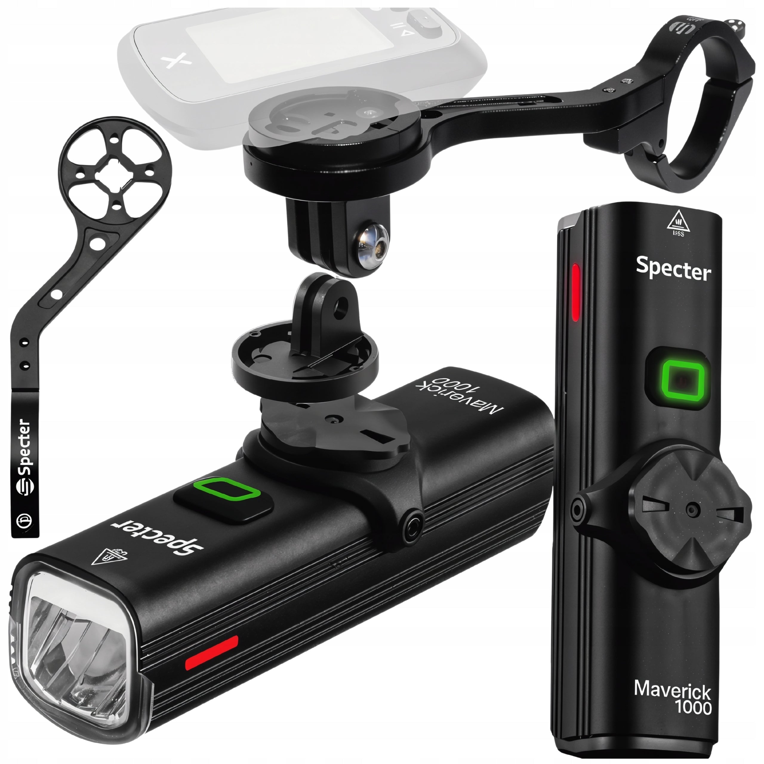 Bike light MAVERICK 1000 lm STRONG with top aluminium holder